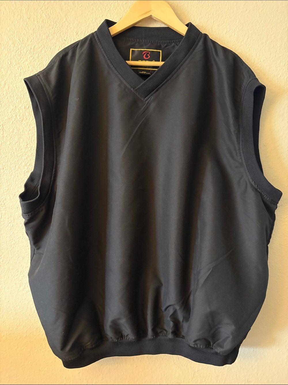 Baru Black Sleeveless Pullover Vest 3XL Golf Athletic Layering V Neck